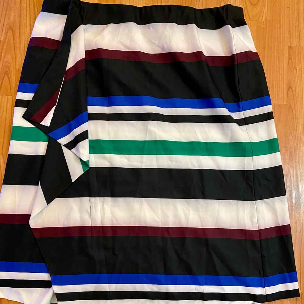 Asymmetrical plus size color block skirt *gently used*